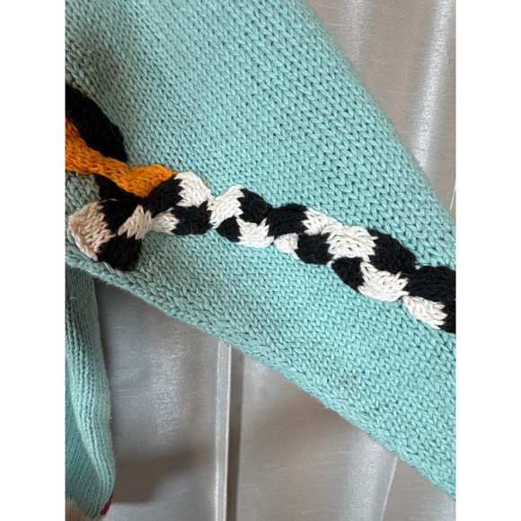 Marshall Max Hand Knitted Novelty Art Sweater Cartoon Dog Colorful Medium - Picture 3 of 8